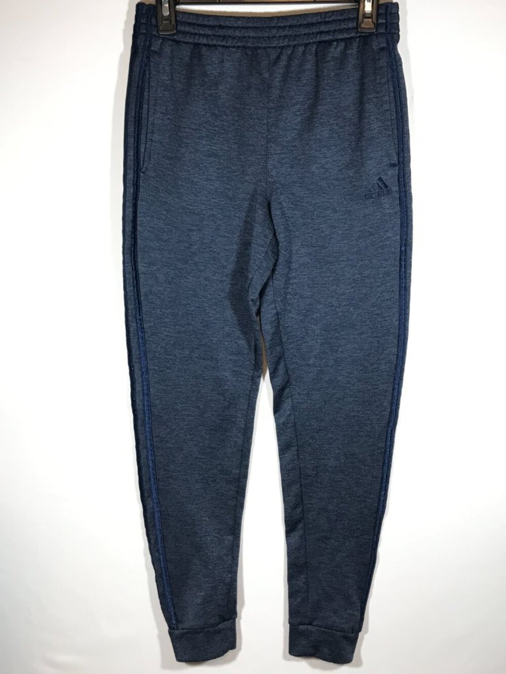 Adidas Boy's Large 14/16 Blue Drawstring Elastic Waist Jogger Track Pants
